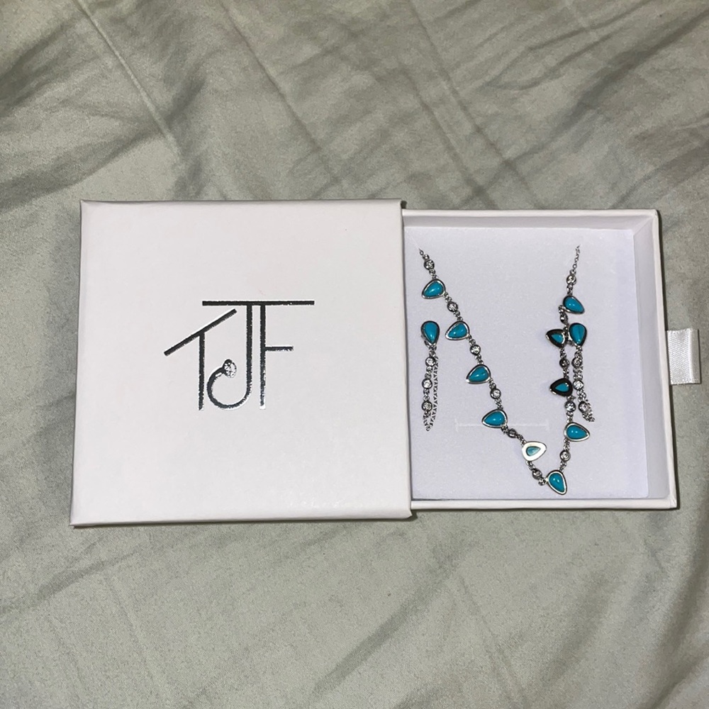TJF Jewelry necklace and earrings set
